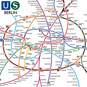 Das U- und S-Bahnnetz in Berlin - Symbolbild - Abbildung © BVG