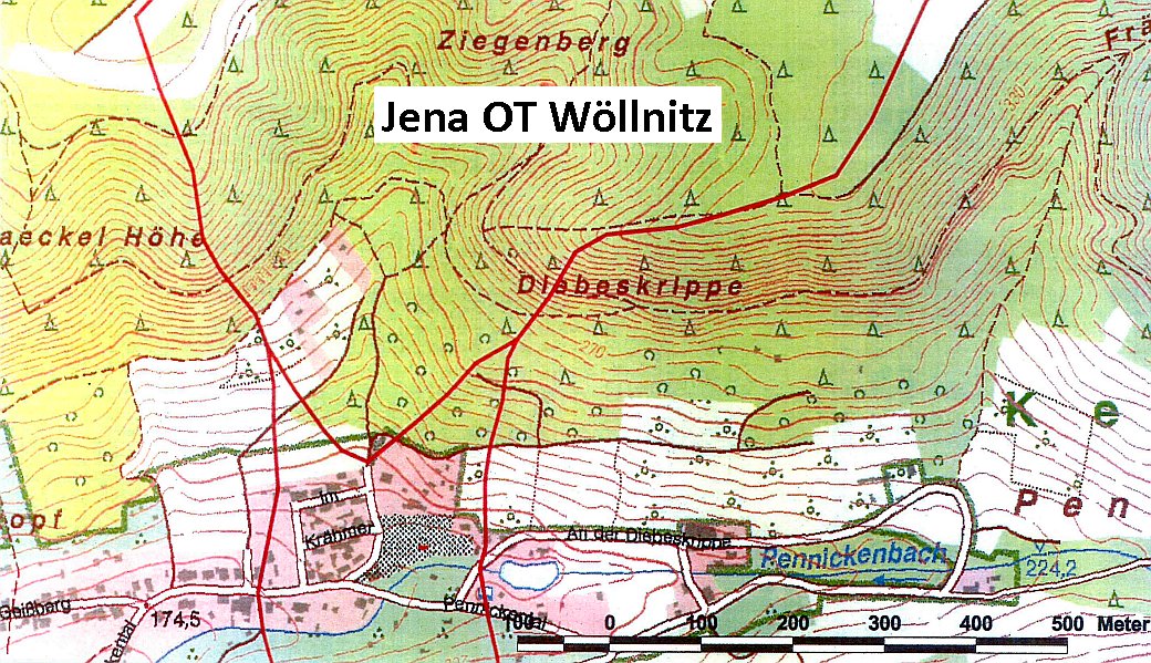 Die geologischen Gegebenheiten in Woellnitz - Abbildung © Stadt Jena KSJ