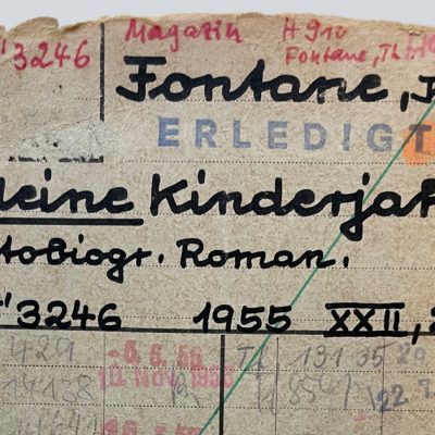 Buchkarte der EAB Jena in den 50er Jahren