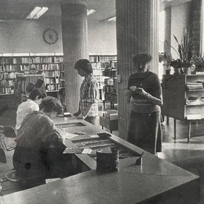 EAB-Zweigstelle in Jena-Nord in den 60er Jahren, Innenansicht