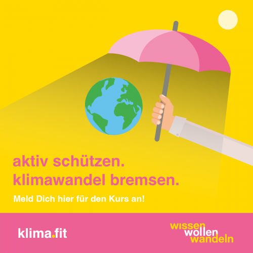Grafik: Die Erde ist der Sonne ausgesetzt, ein Schirm schützt sie