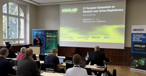 Präsentation auf der ESULab 2022 im Volkshaus Jena