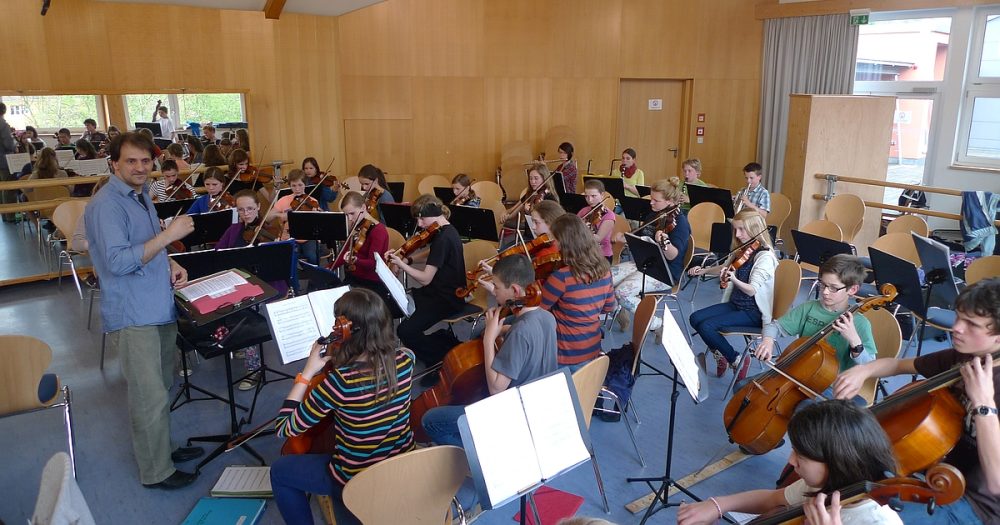 2013 Probe des Jugendorchesters der MKS unter der Leitung von Martin Lentz