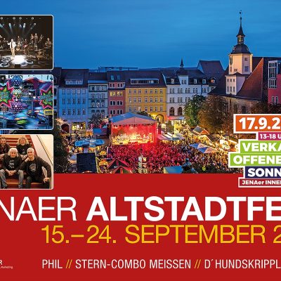 Großflächenplakat Jenaer Altstadtfest 2023