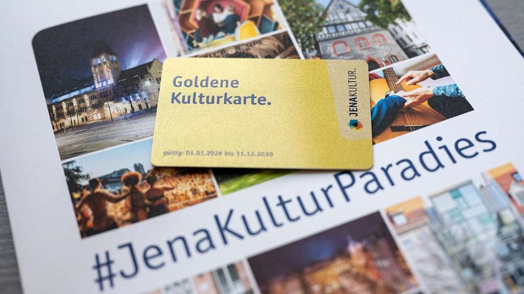Goldene Kulturkarte der Stadt Jena