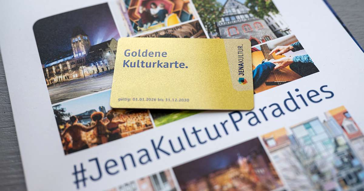 Goldene Kulturkarte der Stadt Jena