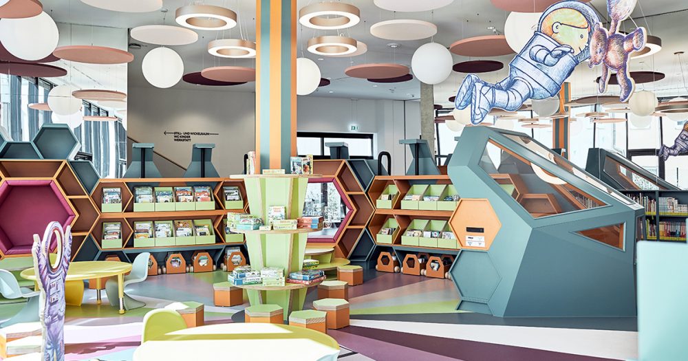 Kinderbereich in der Ernst-Abbe-Bücherei Jena