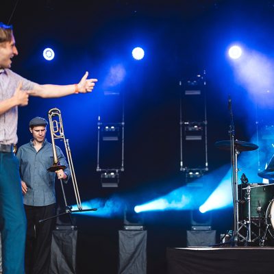 Babayaga bei der Kulturarena 2024, am Schlagzeug Martin Hädrich