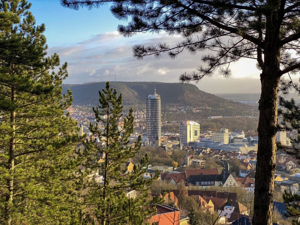 Blick vom Wanderweg Richtung Jentower