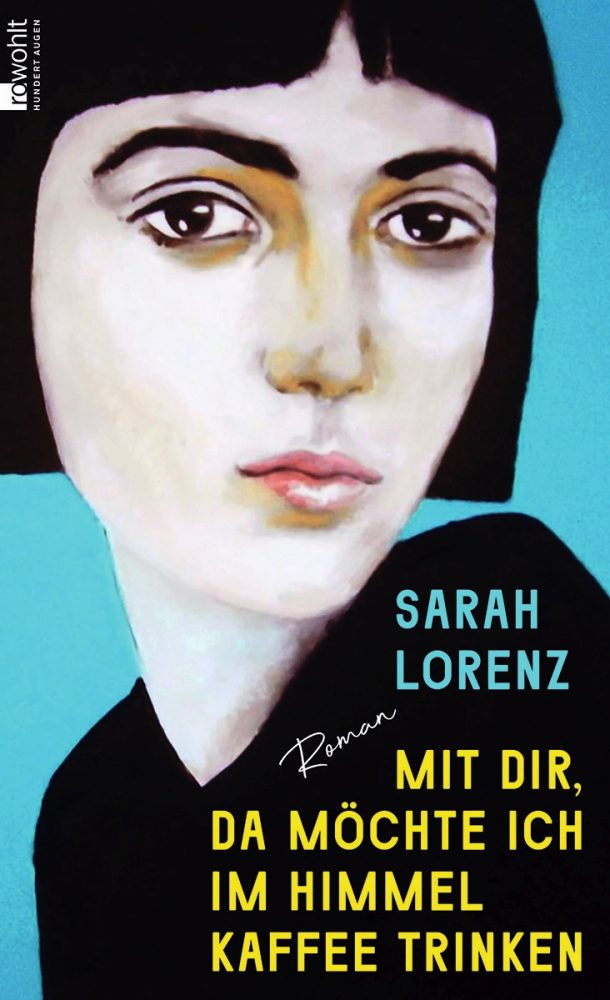 Buchcover mit einem gemalten Gesicht einer Frau