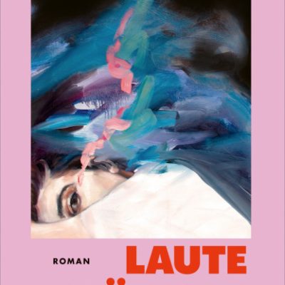 Buchcover mit einem abstrakten Bild einer liegenden Frau