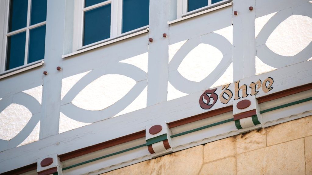 Detailansicht „Neue Göhre“ an der Rückseite der Göhre am Markt