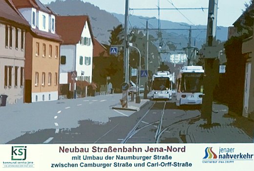 JEZT - Beamerfoto aus der Informationsveranstaltung im Jenaer Rathaus - Foto © Stadt Jena KSJ