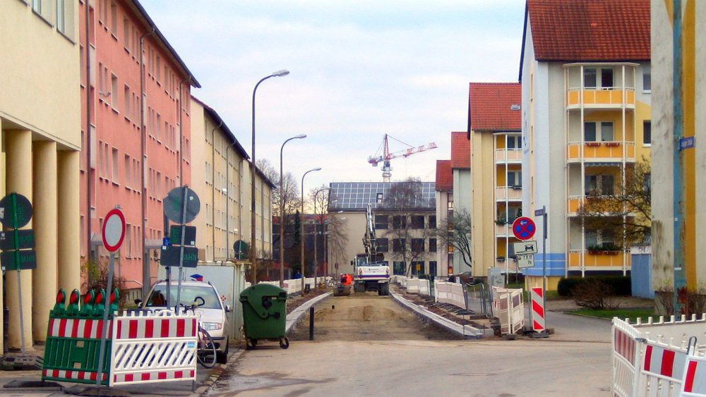 Straßenbauarbeiten in Jena