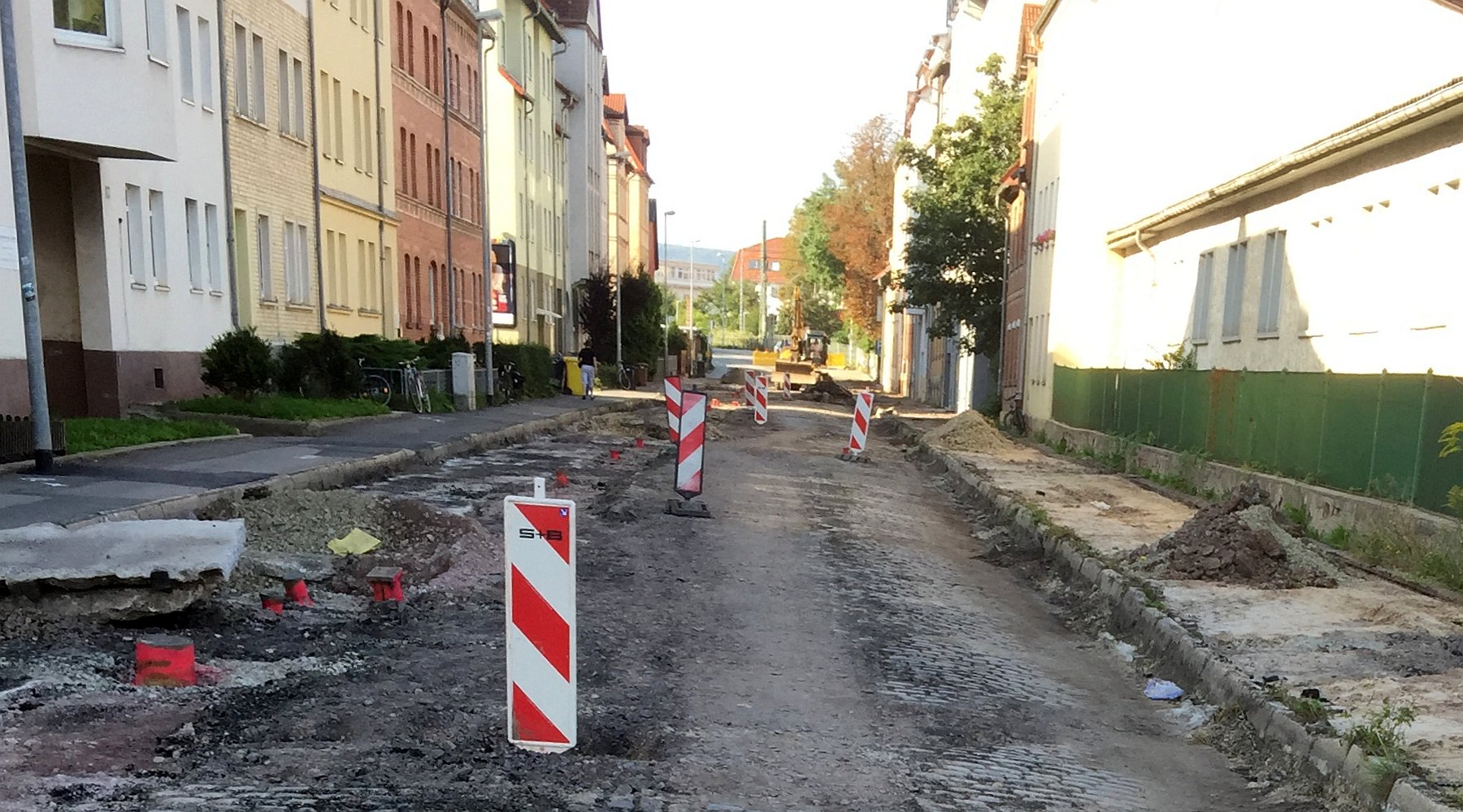 Straßen- und Kanalbauarbeiten in Jena