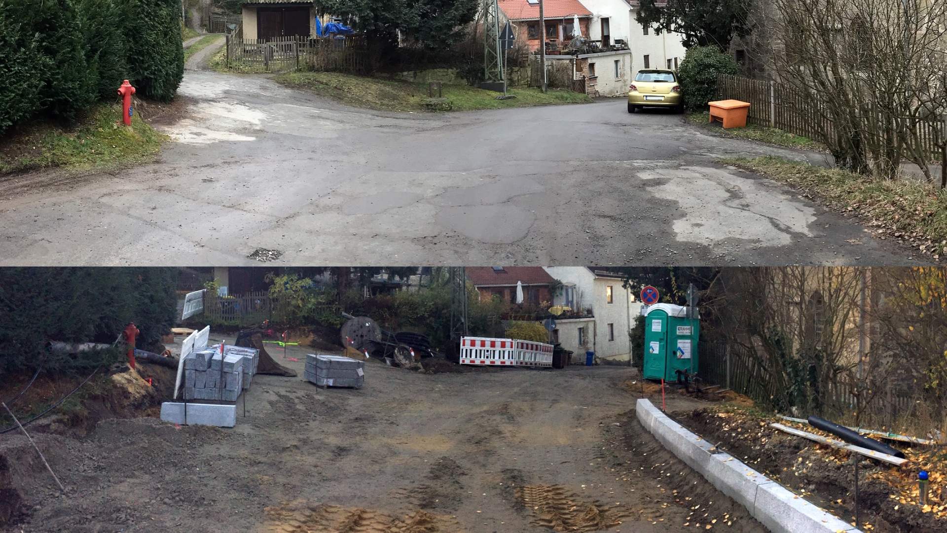 Die Lützowstraße 2015 und 2018